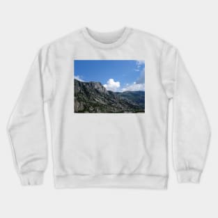 A rising cloud in the mountain in Kotor Crewneck Sweatshirt